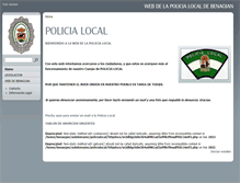 Tablet Screenshot of policialocal.benaojan.es